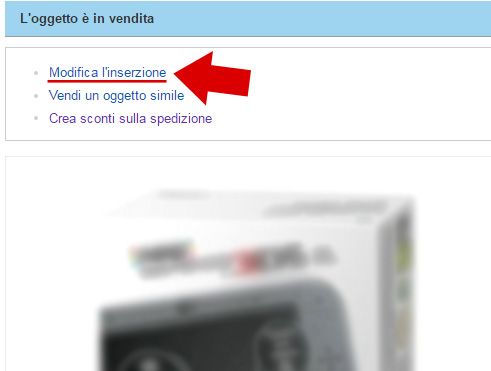 Modifica inserzione 1