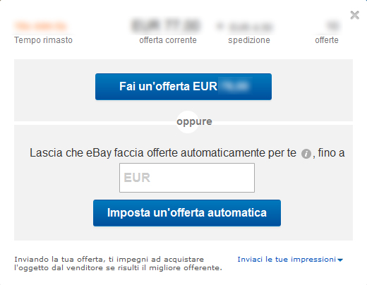 Schermata Offerte